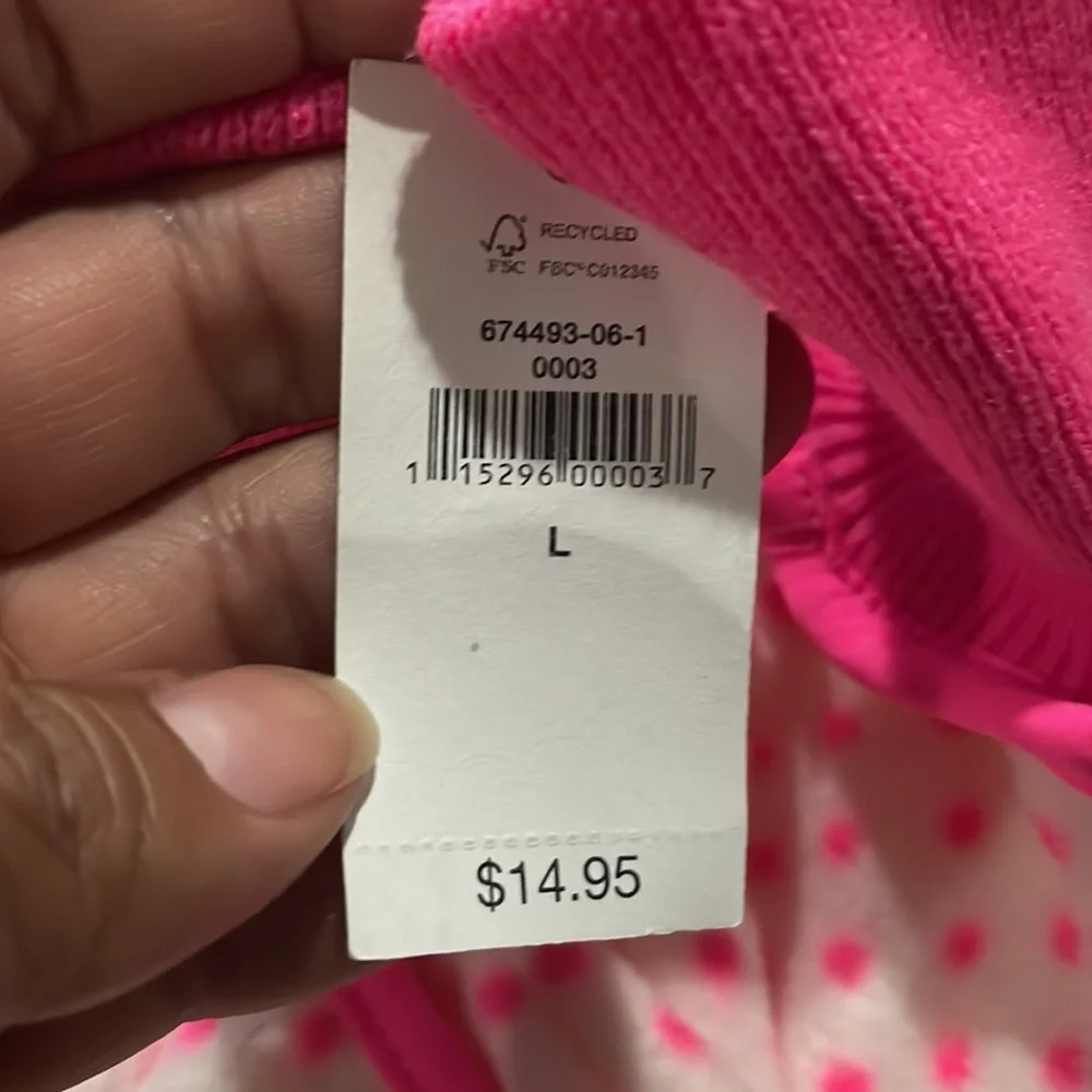 Gap Kids Hot Pink with White Polka-Dot Free Finger Mitten